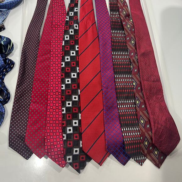 HUGE Lot of Men's Neck Tie's Rainbow Assorted Silk Ties for Men Crafts 43 total - Picture 2 of 7